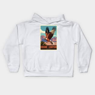 Grand Canyon National Park Vintage Travel Poster Kids Hoodie